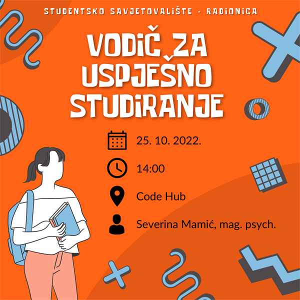 Studentsko savjetovalište organizira radionicu za studente „Vodič za uspješno studiranje“