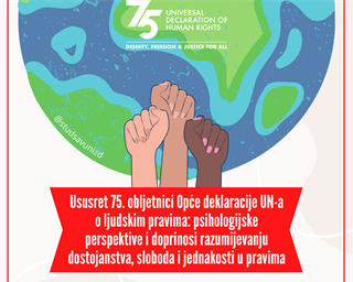 Predavanje  povodom Međunarodnog dana ljudskih prava, u organizaciji Odjela za psihologiju i Studentskog savjetovališta