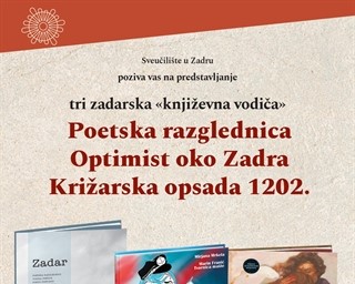 Novi termin predstavljanja triju zadarskih «KNJIŽEVNIH VODIČA»