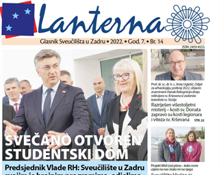 Iz tiska izašao novi broj Lanterne, glasnika Sveučilišta u Zadru