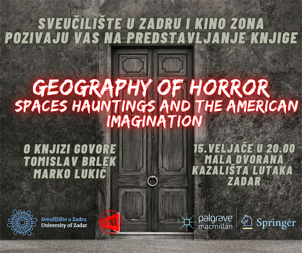 Poziv na predstavljanje knjige "Geography of Horror – Spaces, Hauntings and the American Imagination"
