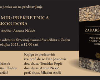 Predstavljanje zbornika radova „Zadarski mir – prekretnica anžuvinskog doba“