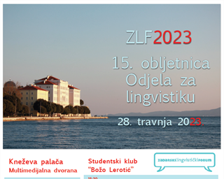 Poziv na Zadarski lingvistički forum na Sveučilištu u Zadru, 28. travnja 2023.