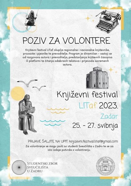 Poziv za volontiranje na studentskom projektu