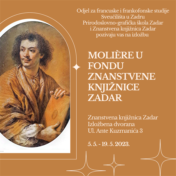 Otvaranje izložbe “Molière u fondu Znanstvene knjižnice Zadar“