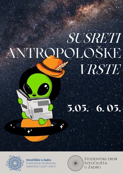 Susreti antropološke vrste na Sveučilištu u Zadru 5. i 6. svibnja
