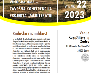 "Neonikotinoidi i bakar u mediteranskoj poljoprivredi - učinci na neciljanu faunu beskralježnjaka kroz trofičke interakcije"