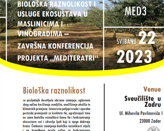 "Neonikotinoidi i bakar u mediteranskoj poljoprivredi - učinci na neciljanu faunu beskralježnjaka kroz trofičke interakcije"