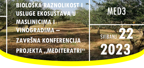 Poziv na završnu konferenciju projekta MEDITERATRI (HRZZ), Zadar 2023.