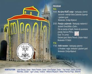 Novo izdanje poetskog maratona „Millenium stih – poetski maraton RIJEČI IZNAD SVEGA“ (sv. Donat, 16. i 17. 6. 2023. )