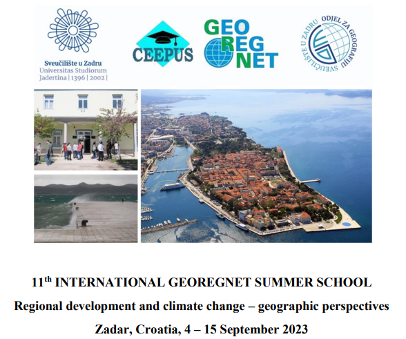 11. Međunarodna GEOREGNET ljetna škola "Regionalni razvoj i klimatske promjene – geografske perspektive