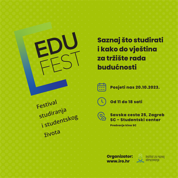 Na EduFestu o Europskoj godini vještina koja stavlja naglasak na razvoj talenata i cjeloživotno učenje
