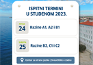 Pristupite testiranju Goethe-Instituta Kroatien u Centru za strane jezike Sveučilišta u Zadru
