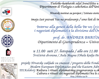 Predavanje izv. prof. dr. sc. Andree Bartoccia sa Sveučilišta u Teramu