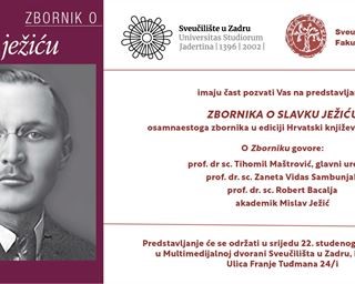 Predstavljanje "Zbornika o Slavku Ježiću"