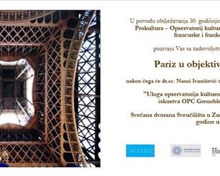 Poziv na  izložbu fotografa Ive Pervana „Pariz u objektivu Ive Pervana“ i na predavanje dr. sc. Nansi Ivanišević