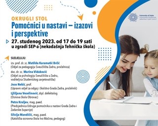 Okrugli stol "Pomoćnici u nastavi - izazovi i perspektive"