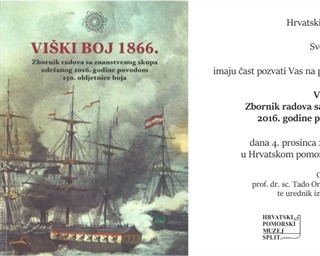 Poziv na predstavljanje knjige "Viški boj 1866."