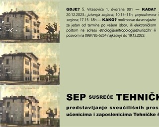 SEP susreće Tehničku: predstavljanje sveučilišnih prostora učenicima i profesorima Tehničke škole