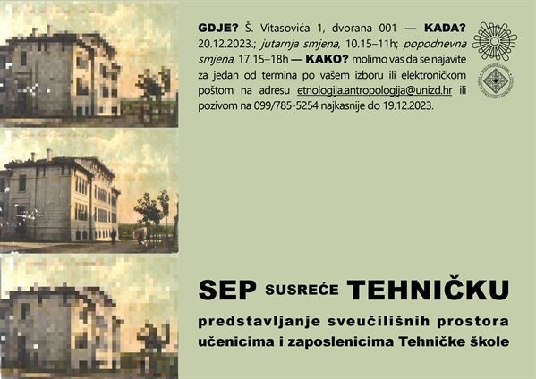 SEP susreće Tehničku: predstavljanje sveučilišnih prostora učenicima i profesorima Tehničke škole
