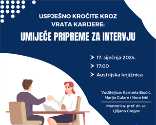 Radionica „Uspješno kročite kroz vrata karijere: umijeće pripreme za intervju“