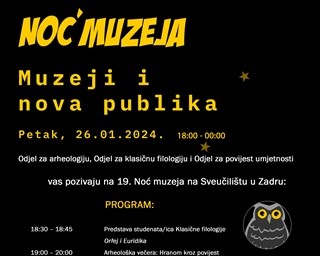 Sveučilišni odjeli se predstavljaju na Noći muzeja