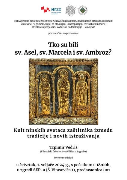 Tko su bili sv. Asel, sv. Marcela i sv. Ambroz? Kult ninskih svetaca zaštitnika između tradicije i novih istraživanja.
