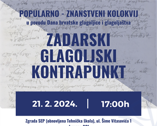 Znanstveno-popularni kolokvij u povodu Dana hrvatske glagoljice i glagoljaštva