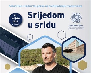 U ciklusu "Srijedom u sridu" gostuje izv. prof. dr. sc. Mate Parica