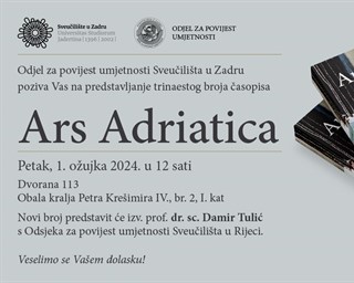 Predstavljanje 13. broja časopisa Ars Adriatica
