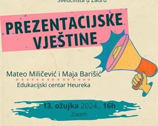 Poziv na online radionicu „Prezentacijske vještine“