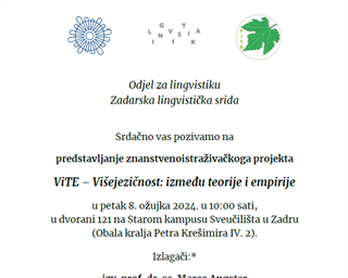 Predstavljanje projekta o višejezičnosti ViTE