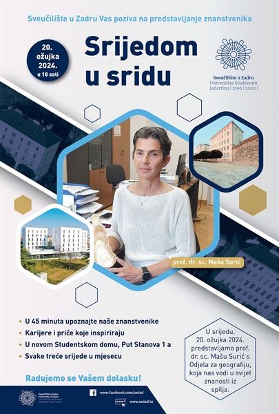 "Srijedom u sridu" s prof. dr. sc. Mašom Surić