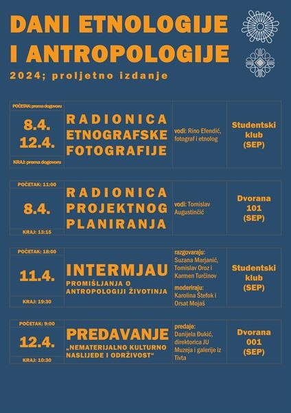 Proljetno izdanje Dana etnologije i antropologije