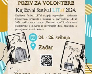 Poziv za volontiranje na studentskom projektu „Književni festival LITaf 2024.“