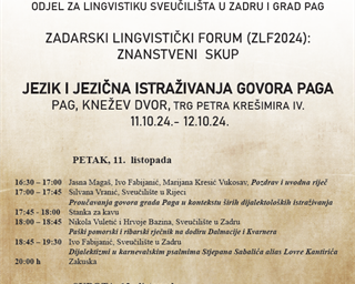 Znanstveni skup „Jezik i jezična istraživanja govora Paga“