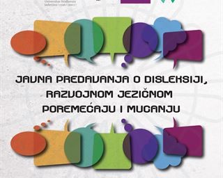 Poziv na javna predavanja o disleksiji, razvojnom jezičnom poremećaju i mucanju