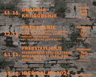 Dani etnologije i antropologije od 11. do 16. studenog