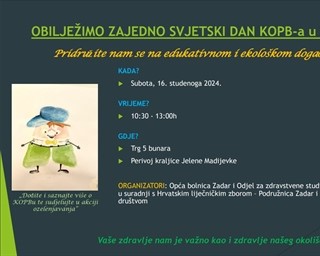 Obilježavanje Svjetskog dana kronične opstruktivne plućne bolesti