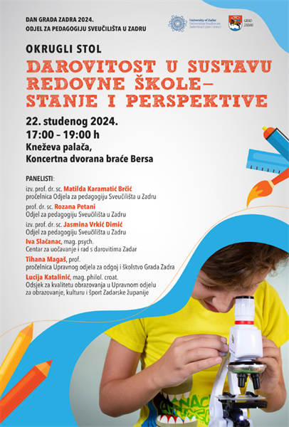 Okrugli stol „Darovitost u sustavu redovne škole - stanje i perspektive“