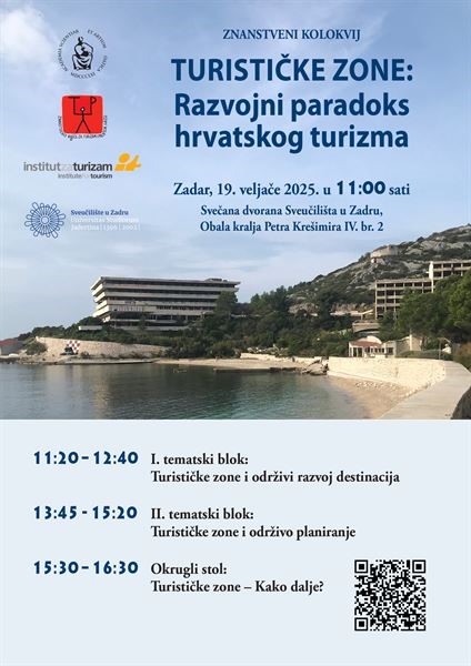 Znanstveni kolokvij "Turističke zone: Razvojni paradoks hrvatskog turizma"