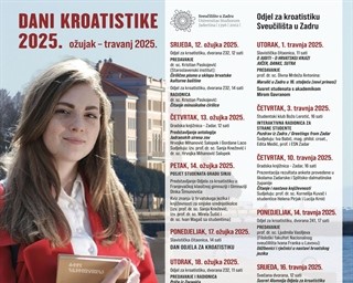 Tradicionalni Dani kroatistike Odjela za kroatistiku