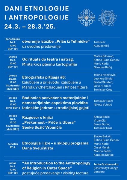 Proljetno izdanje Dana etnologije i antropologije