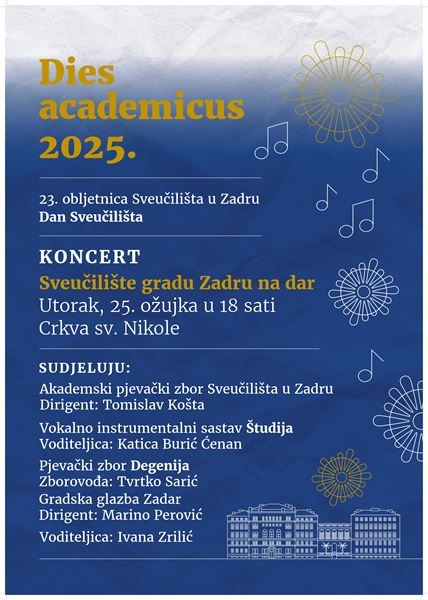 Koncert "Sveučilište gradu Zadru na dar"