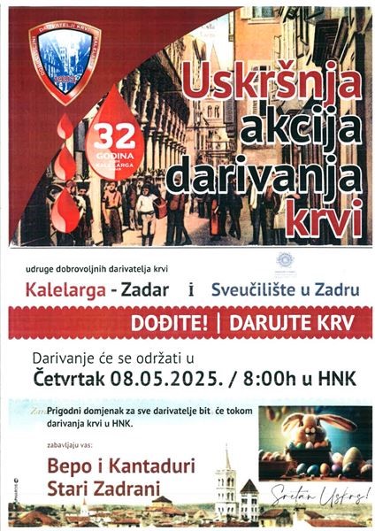 Akcija darivanja krvi 8. svibnja