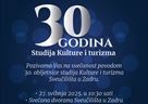 Proslava povodom 30 godina studija Kulture i turizma