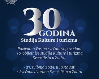 Proslava povodom 30 godina studija Kulture i turizma
