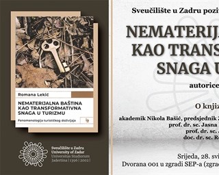 Predstavljanje knjige „Nematerijalna baština kao transformativna snaga u turizmu“