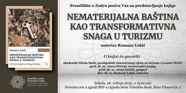 Predstavljanje knjige „Nematerijalna baština kao transformativna snaga u turizmu“