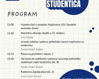 U Centru za mlade Zadar održava se prvi "Dan majki studentica"